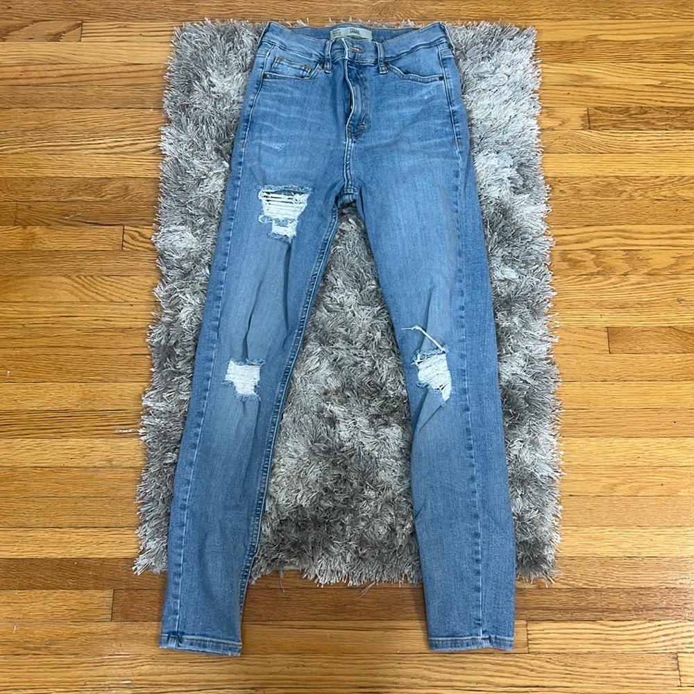 TopShop Distressed Jamie Jeans